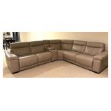 Violino Leather Reclining Sectional Sofa