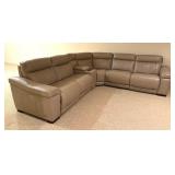Violino Leather Reclining Sectional Sofa