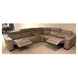 Violino Leather Reclining Sectional Sofa