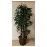 Artificial Tall Palm Plant in Wicker Basket, 80 Inches