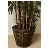Artificial Tall Palm Plant in Wicker Basket, 80 Inches