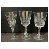 Variety of Crystal Stemware