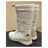 White Size 6 Boots by Ecco