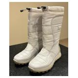 White Size 6 Boots by Ecco