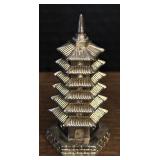 Stunning Silver Plated Pagoda Salt and Pepper Shakers