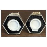 Stunning Silver Plated Pagoda Salt and Pepper Shakers