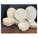 White Plates, Bowls and Serving Platters by World Market and Martha Stewart