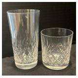 Classy Crystal Highball and Lowball Glassware