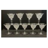 Vintage Elegant Cocktail Glasses