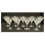 Vintage Elegant Cocktail Glasses
