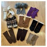 Nine Pairs of Warm and Cozy Gloves and Mittens