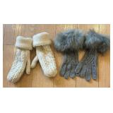 Nine Pairs of Warm and Cozy Gloves and Mittens