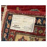 Pakistani Wool Area Rug 46 x 72 Inch Red and Multi-Color Pattern