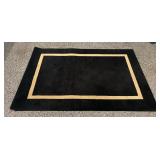 Bold Black Rug by Daytons Hudson Marshall Fields
