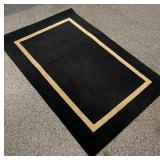 Bold Black Rug by Daytons Hudson Marshall Fields
