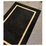 Bold Black Rug by Daytons Hudson Marshall Fields