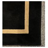 Bold Black Rug by Daytons Hudson Marshall Fields