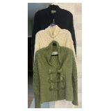 Black, Green and Cream Size Small Sweaters by Aran Sweater Company
