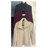 Three Size Small Sweaters by Aran Sweater Company