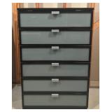 Ikea Hopen 6 Drawer Dresser with Frosted Glass Drawer Fronts