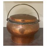 Vintage Copper Pot with Lid