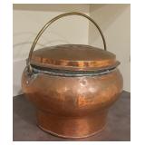 Vintage Copper Pot with Lid