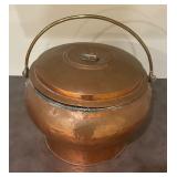 Vintage Copper Pot with Lid