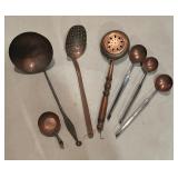 Collection of Vintage Copper Utensils