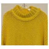 Lovely Yellow Free People Size Medium Sweater