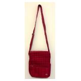 Red Moped Lug Crossbody Handbag