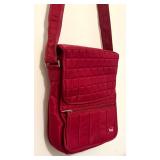 Red Moped Lug Crossbody Handbag