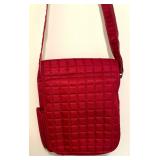 Red Moped Lug Crossbody Handbag