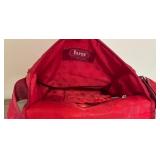 Red Moped Lug Crossbody Handbag