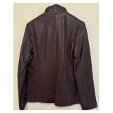 Cole Haan Brown Leather Size Small Coat