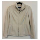 Cole Haan Size Small Leather Coat