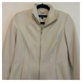 Cole Haan Size Small Leather Coat