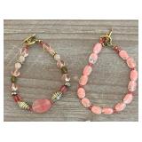Variety of Pink Beautiful Beaded Necklaces, Bracelets and Earrings
