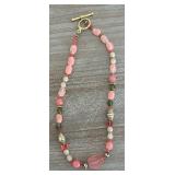 Variety of Pink Beautiful Beaded Necklaces, Bracelets and Earrings