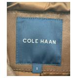 Brown Leather Size Small Coat by Cole Haan