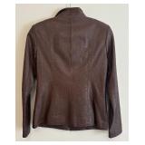 Brown Leather Size Small Coat by Cole Haan