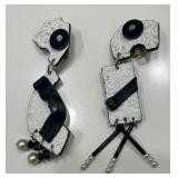 Variety of Black and White Necklaces, Bracelets, Earrings and Brooch