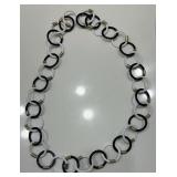 Variety of Black and White Necklaces, Bracelets, Earrings and Brooch