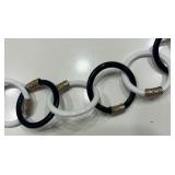 Variety of Black and White Necklaces, Bracelets, Earrings and Brooch