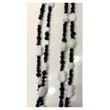 Variety of Black and White Necklaces, Bracelets, Earrings and Brooch