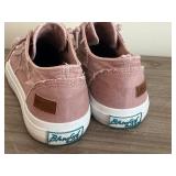 Blowfish Malibu Pink Canvas Sneakers Size 6.5