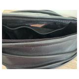 Thomas Leathers Black Leather Crossbody Bag