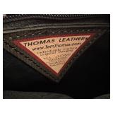 Thomas Leathers Black Leather Crossbody Bag