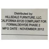 Hillsdale Furniture Morgan Upholstered Backless Vanity Stool