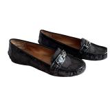 Pair of Coach Fortunata Black Signature Loafers Size 6 1/2