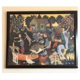 "A Day in the Country" Folk Art Print by Anna Pugh